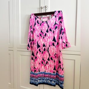 Lilly Pulitzer flamingo dress - size small